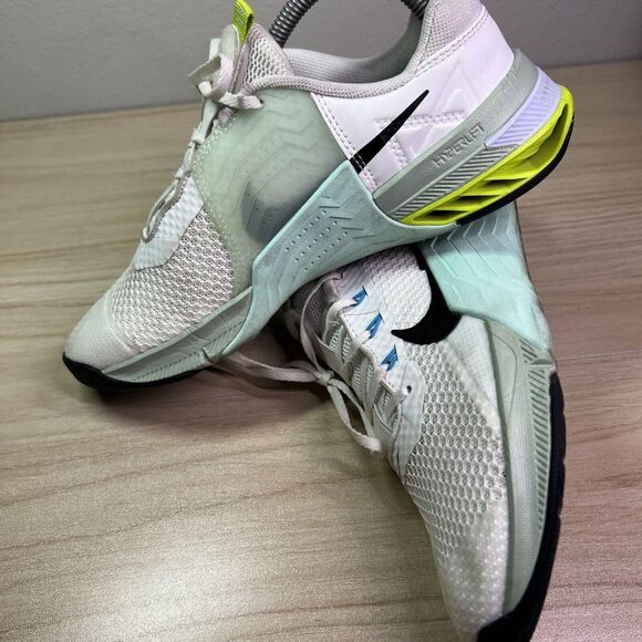 Nike Metcon 7 Sneakers Size 8.5 White Seafoam CrossFit Weightlifting Training - Picture 5 of 12